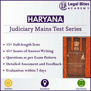 Haryana Judiciary Mains Test Series | HCS (Judicial Branch) Exam 2021