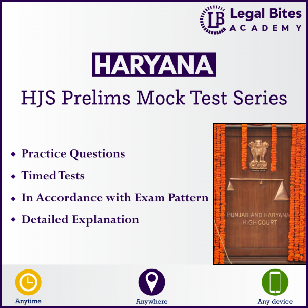 HJS Mock Test Series (Prelims) | Haryana Judicial Services