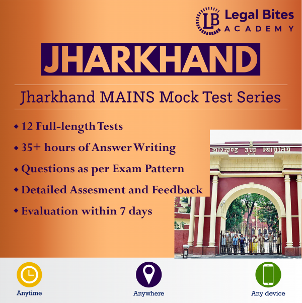 Jharkhand Judicial Services Mains Mock Test Series Product