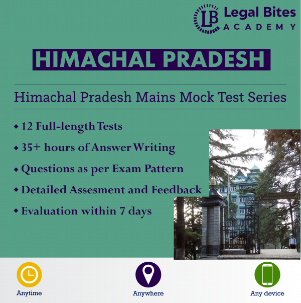 Himachal Pradesh Judicial Services Mains Mock Test Series