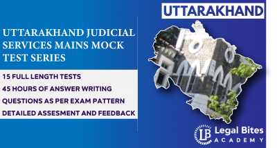 Uttarakhand Judicial Services Mains Mock Test Series
